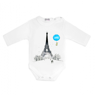 Carra Love in Paris бебешко боди